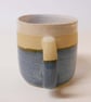 Mug Wheel thrown Elf blue ceramic.. - Image 3