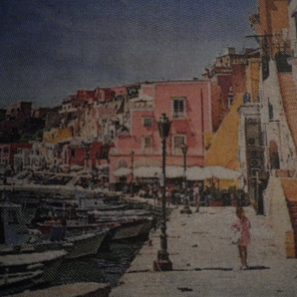  Morning on theJetty  A4 unframed,mounted, free hook & ease  5227, free shipping