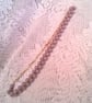 Dusky Lilac Glass Bead Criss Cross Necklace, Lilac Necklace, Gift for Her - Image 4