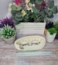 Glasses or trinket basket, hand crocheted  - Image 3