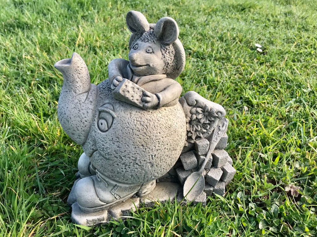 Alice in Wonderland Dormouse Stone Garden Ornament