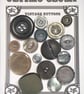 16 Grey Vintage Buttons - Image 1
