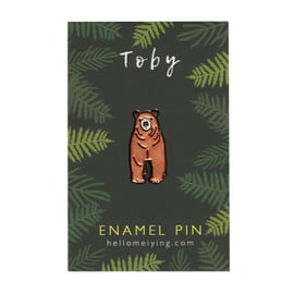 Toby the Bear, Enamel Pin