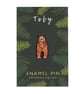 Toby the Bear, Enamel Pin - Image 1