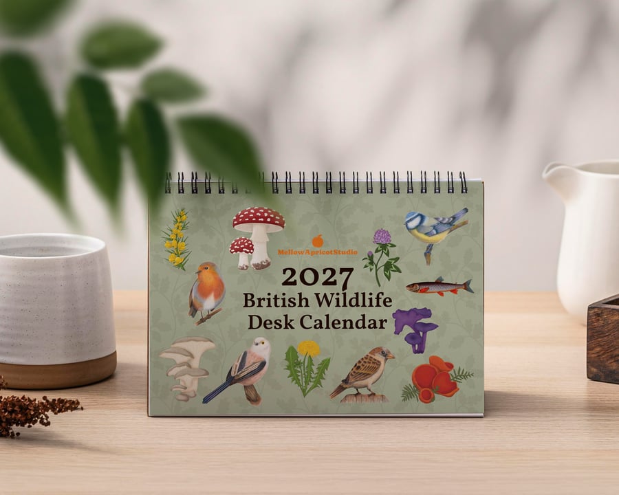 2027 British Wildlife Desk Calendar
