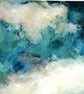 Original Landscape Art, Green Painting in White Mount 12"x10" - Image 3
