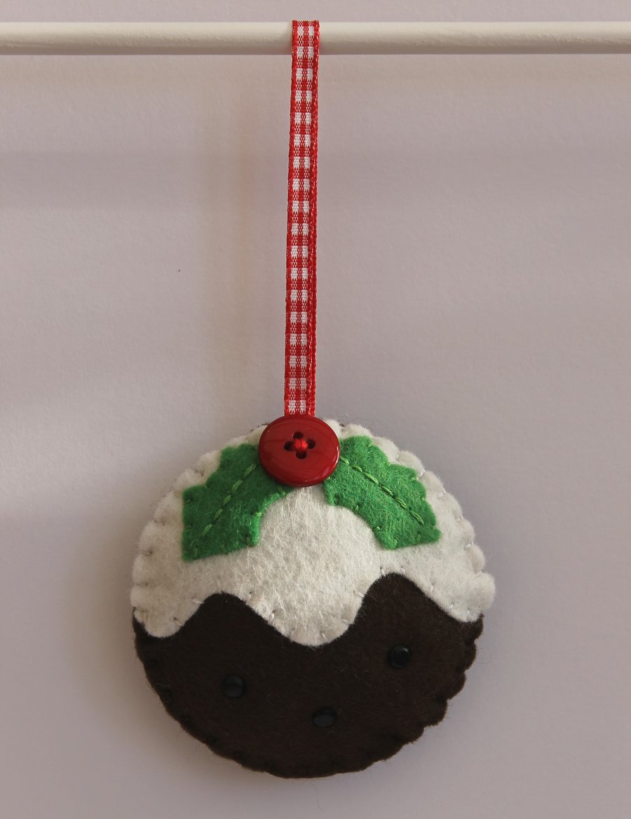 Christmas Pudding - Felt Decoration