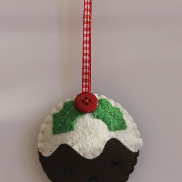 Christmas Pudding - Felt Decoration
