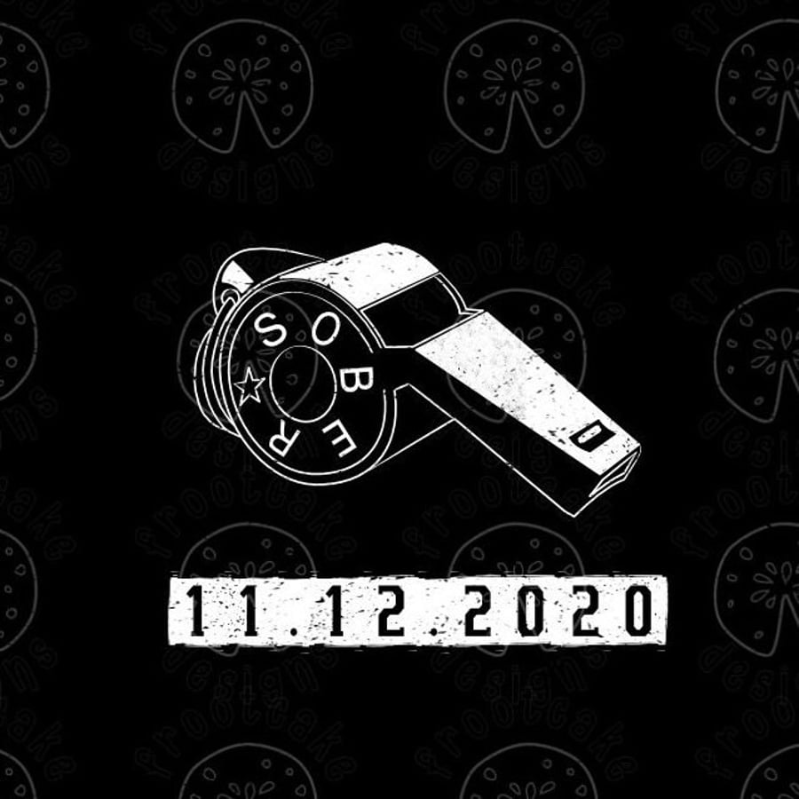 Sober Whistle Custom Greetings Card, AA Gifts, Personalisable Sobriety Gift, NA 