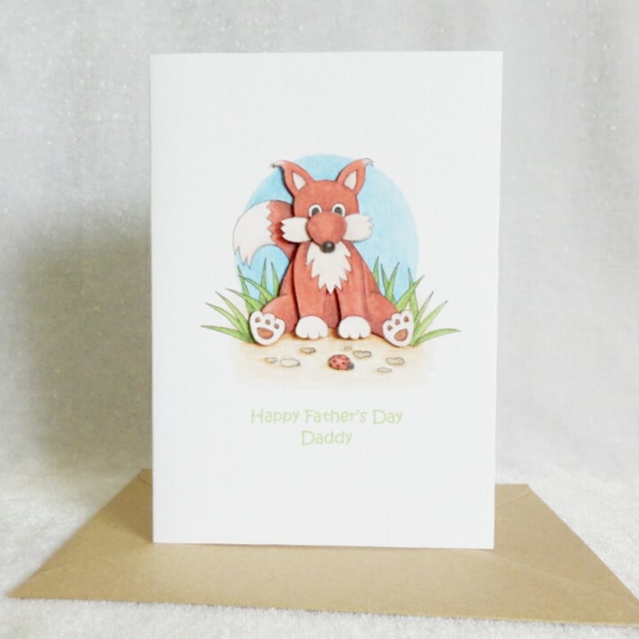 Mr Fox Happy Father's Day Daddy Card