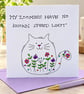 Cat card with quote