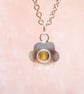 Yellow Sapphire Silver Pendant Handmade  - Image 4