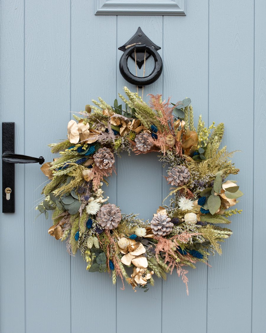 Dried Flower Wreath. It's Beginning To Look A Lot Like Christmas!