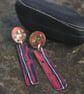 Copper and Silver Strata Earrings - Image 5