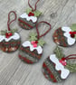  Christmas Pudding Wool Hanging Decoration  - Image 6