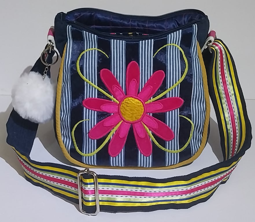 Nautical Daisy Handbag