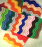 Child's Multi Coloured Scallop Patterned Scarf, Children's Scarf, Winter Warmer - Image 1