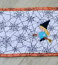 Halloween Witch Riding a Broom Mug Rug - Image 2