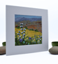 Scottish landscape - original mounted painting - sunny day - wildflowers - Image 3