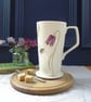 Bee and spring flower tall Mug - Image 6