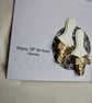 Personalised 18th Birthday Card - Golden Glitter Shoes 