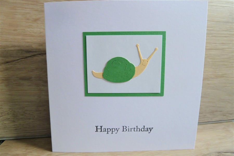 snail birthday card