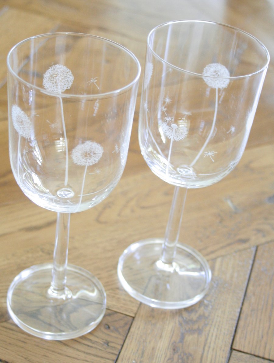 Dandelion Wine Glasses