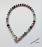 Genuine Ruby, Sapphire & Emerald Dainty Stacker Sterling Silver Bracelet - Image 9