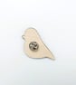 Robin Pin Badge, Wooden Bird Brooch, Garden Birds, British Birds - Image 3