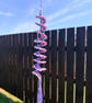 Handmade Crochet Spiral Wind Spinner - Hanging Garden Decoration 