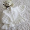 14" Baby Girls Round Neck Cardigan with Peplum