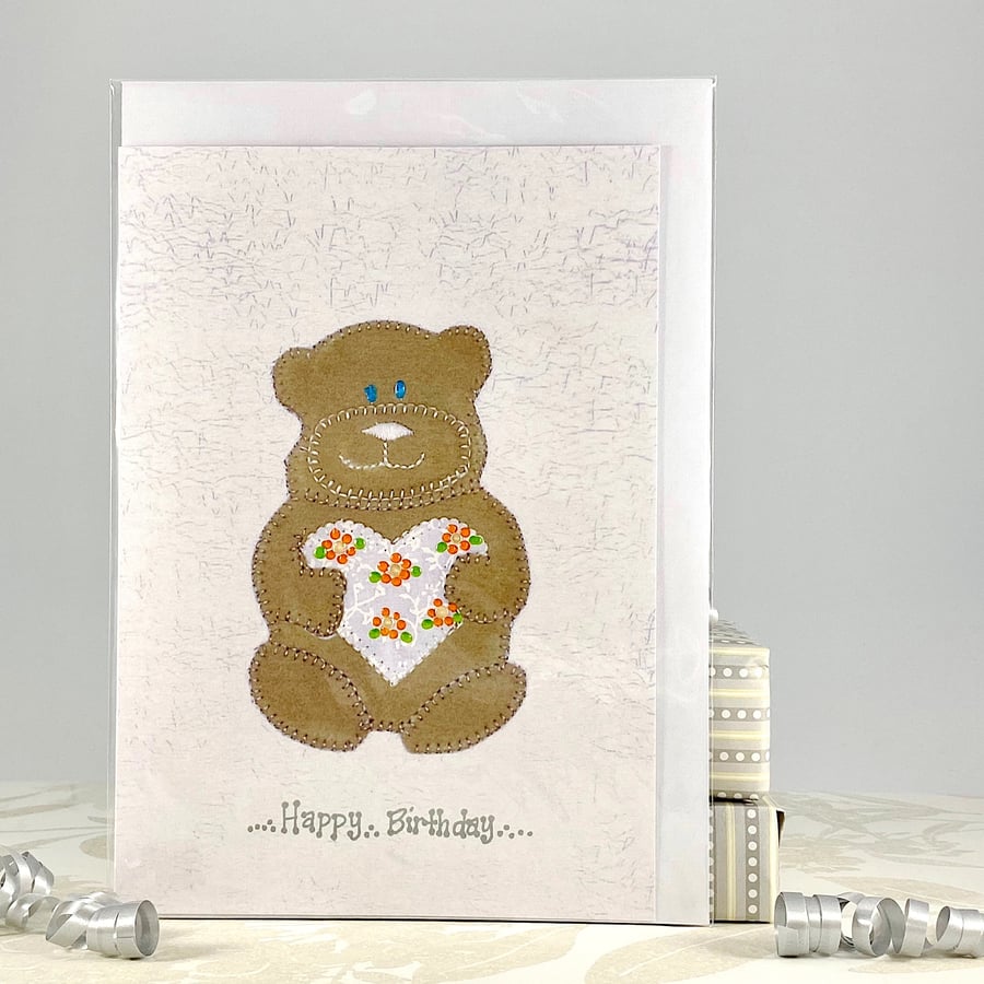 Teddy bear birthday card
