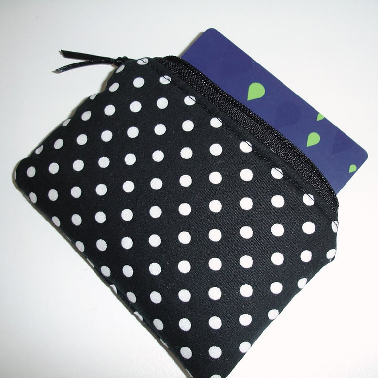 Black and White Polka Dot Purse