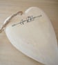 Merry Christmas Best Teacher 2026 Wooden Heart Christmas Ornament Teacher Gift - Image 5