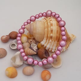 BR300 Pink miracle bead bracelet