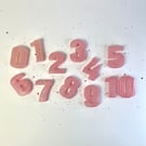 Pink Glittery Early Learning Numbers Set