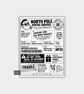 Funny Christmas Santa North Pole Shipping Label Gift Tag Stickers 6pk 4x6 inch