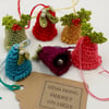 Six Crochet Mini Jingle Bells 
