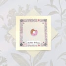 Handcard birthday card donut doughnut 