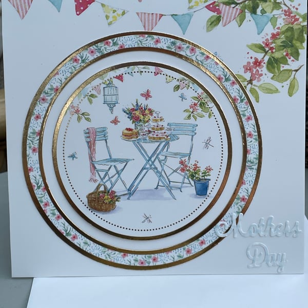 Afternoon tea in the garden Mother's Day card