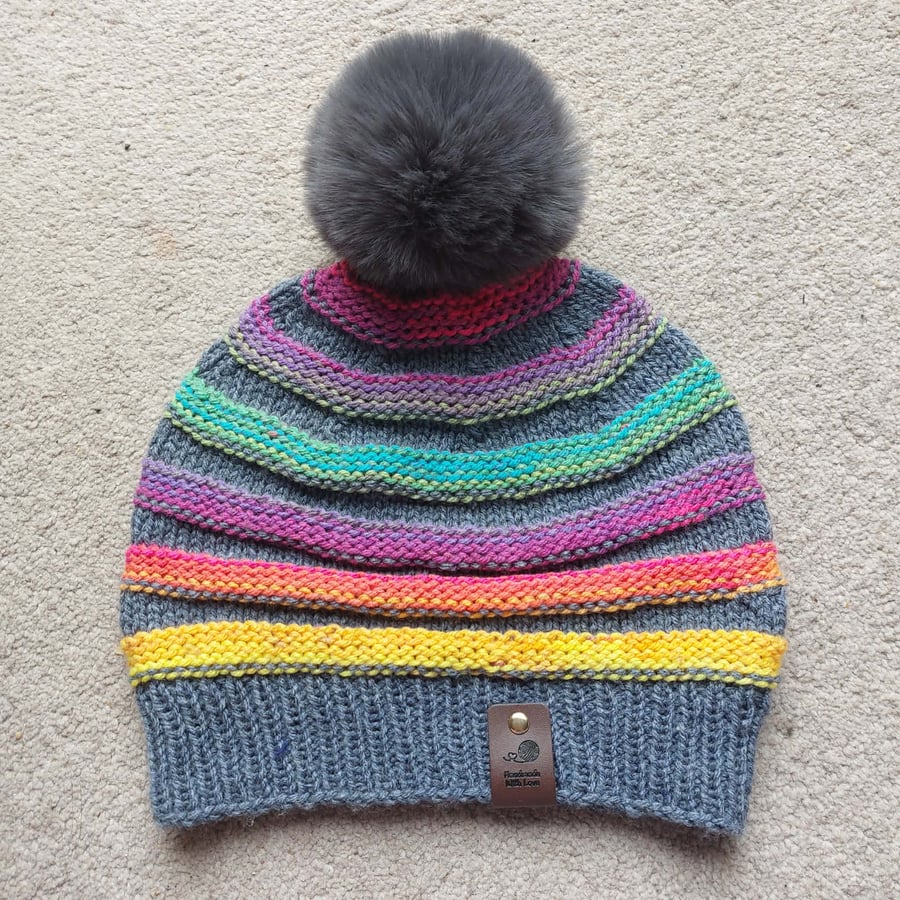 The Midnight Rainbow Hat
