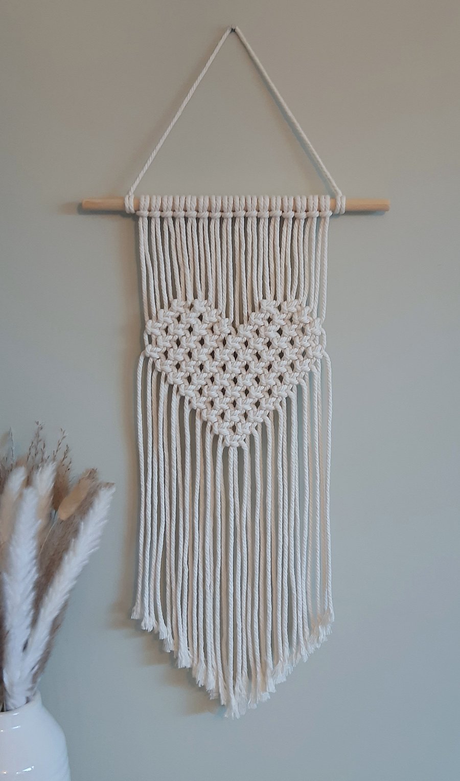 Macrame Heart Wall Hanging - Heart Wall Decor - Mother's Day Gift