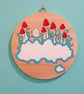 Wise Old Chep - One of a kind original painting on a wooden disc panel - Image 1