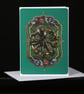 Octopus Steam Punk greeting card