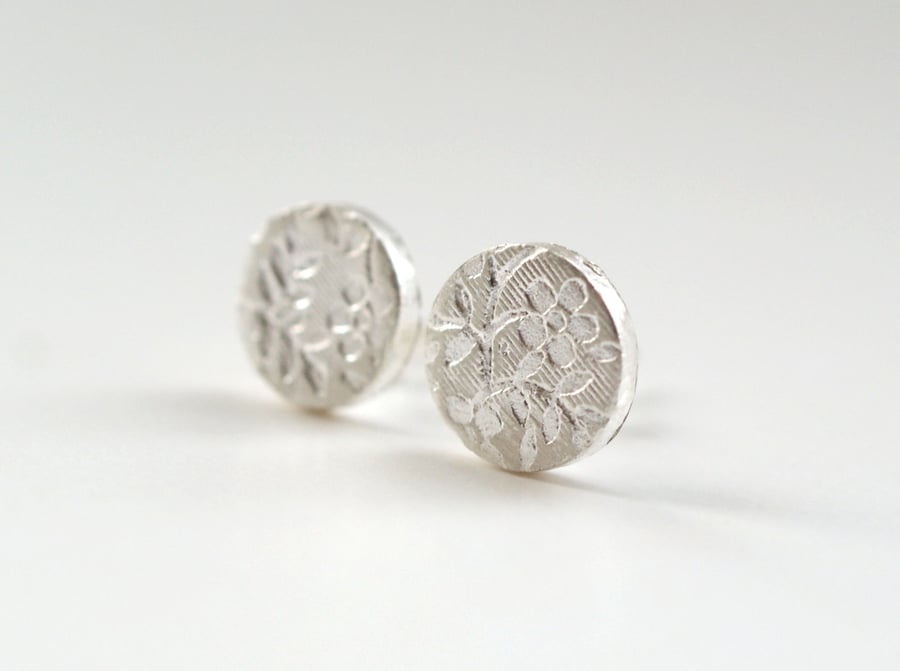 Secret Garden Studs 9mm - gift for her