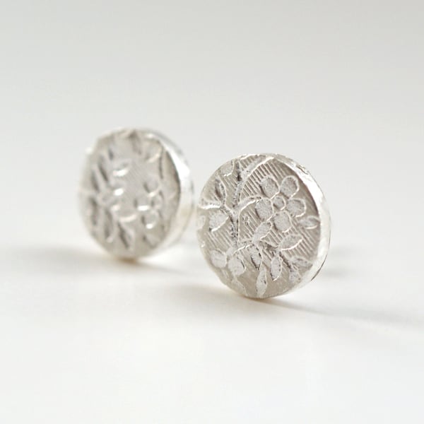 Secret Garden Studs 9mm - gift for her