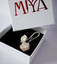 Silver Rose Earrings: Handmade with Sterling Silver - Image 2