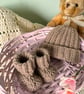 3-6 months hat & booties set