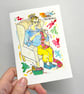 Knitter Birthday Card - Birthday Card Knitting - Birthday Card For Mum - For Her - Image 1