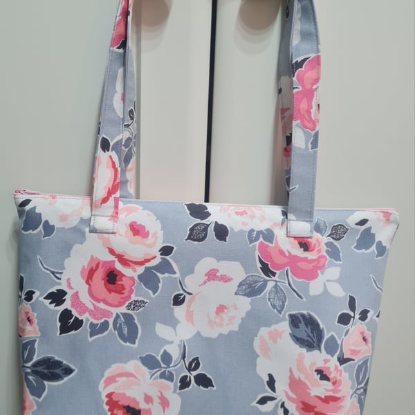 Handbag made in Cath Kidston Paper Rose fabric